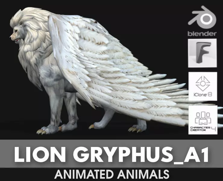 Lion Gryphus A1 3D model_0