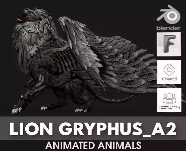 Lion Gryphus A2 3D model
