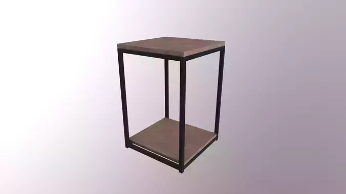 Furniture End Table Industrial