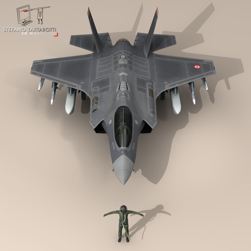 F35A - Turkey Air Force 3D model_6