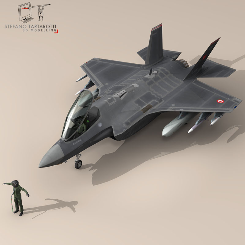 F35A - Turkey Air Force 3D model_11