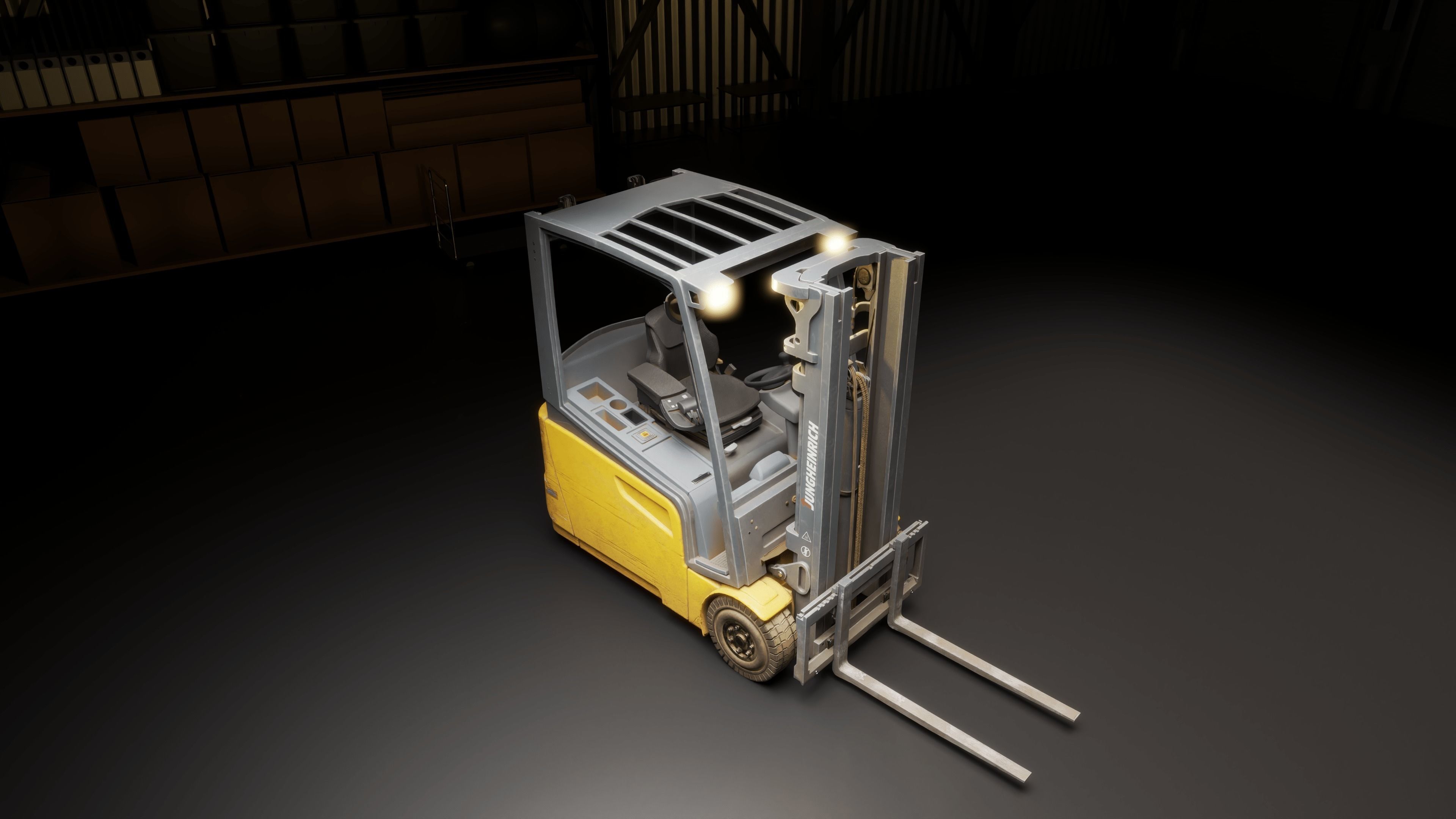 Jungheinrich Efg 216k 3D Model Low-poly 3D model_8