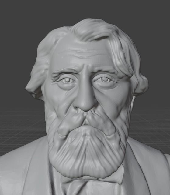 Ivan Turgenev 3D print model_3