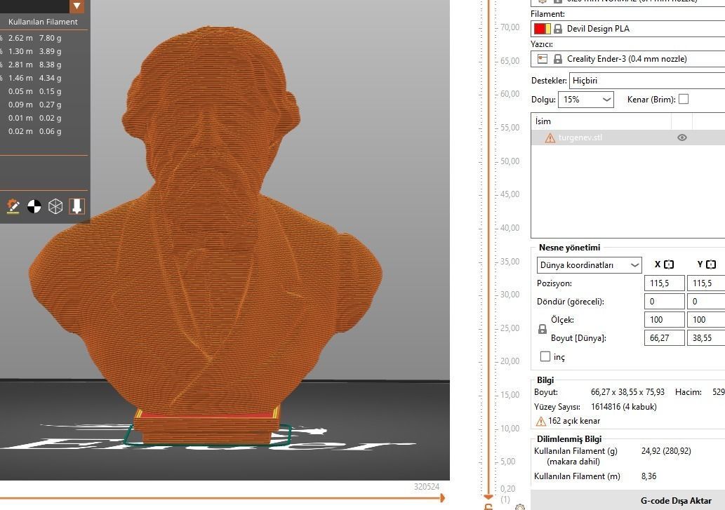 Ivan Turgenev 3D print model_7