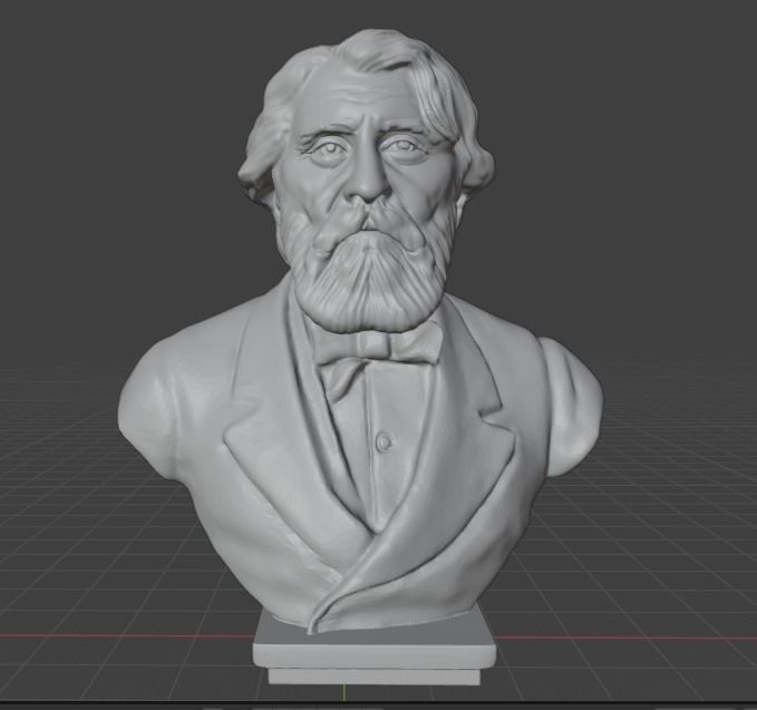 Ivan Turgenev 3D print model_1