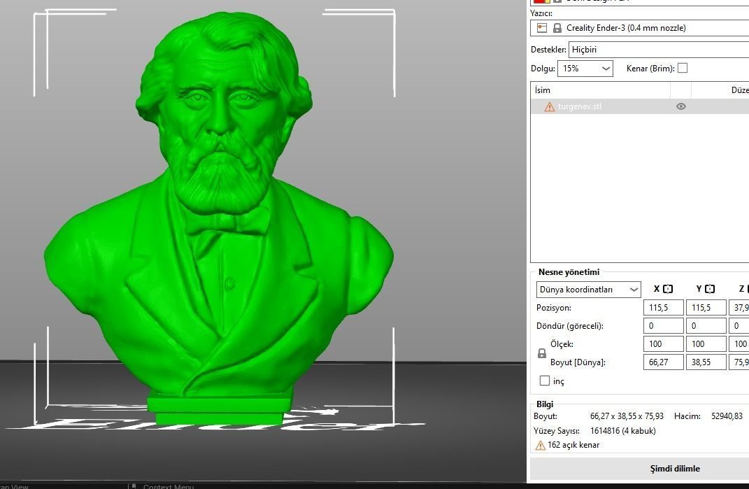 Ivan Turgenev 3D print model_2