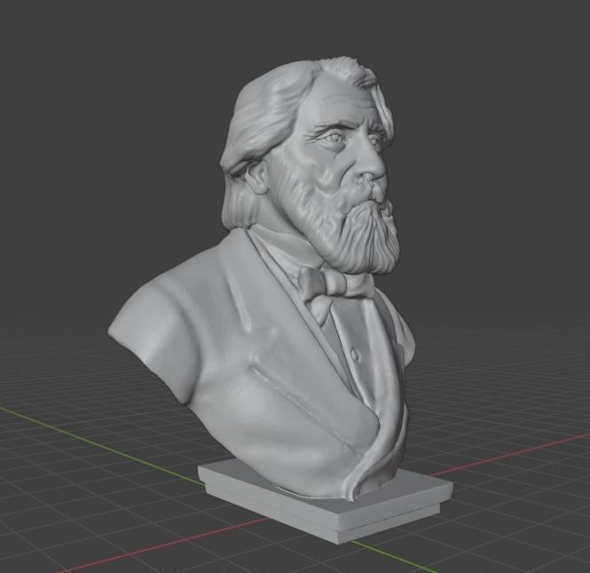 Ivan Turgenev 3D print model_12