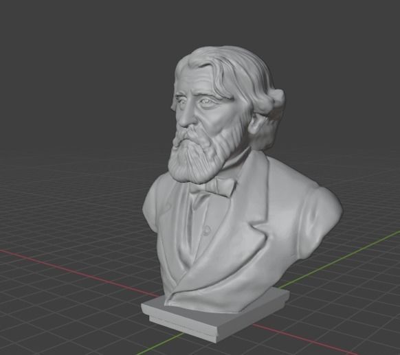 Ivan Turgenev 3D print model_8