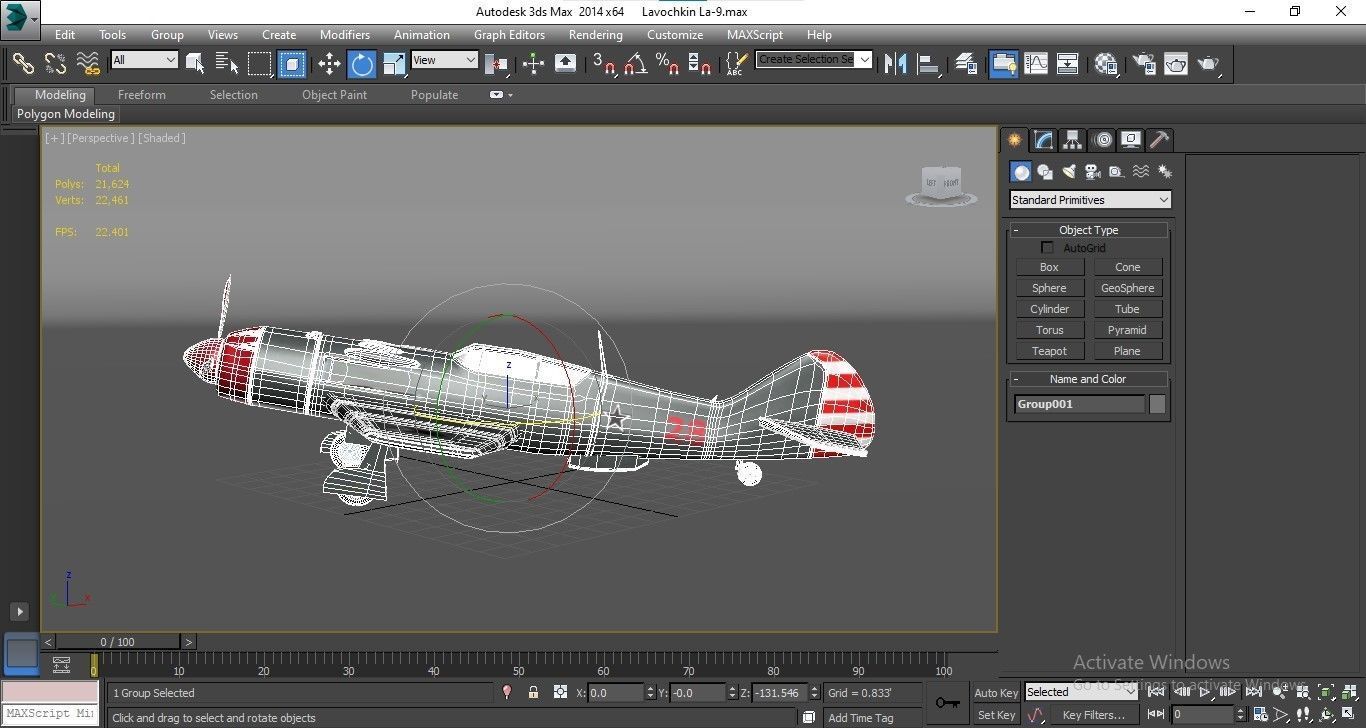 Lavochkin La-9 Low-poly 3D model_21