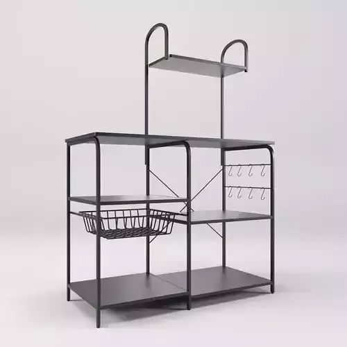 Metal kitchen storage rack 