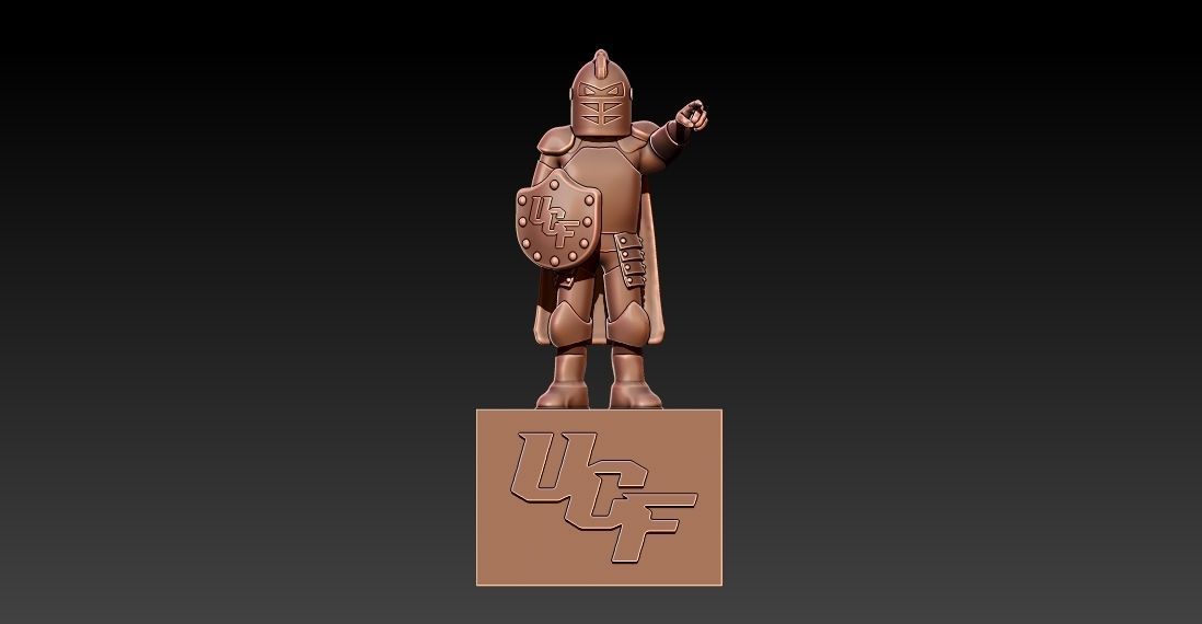 UCF KNIGHTS FOOTBALL MASCOT STATUE - 3D PRINT 3D print model_2