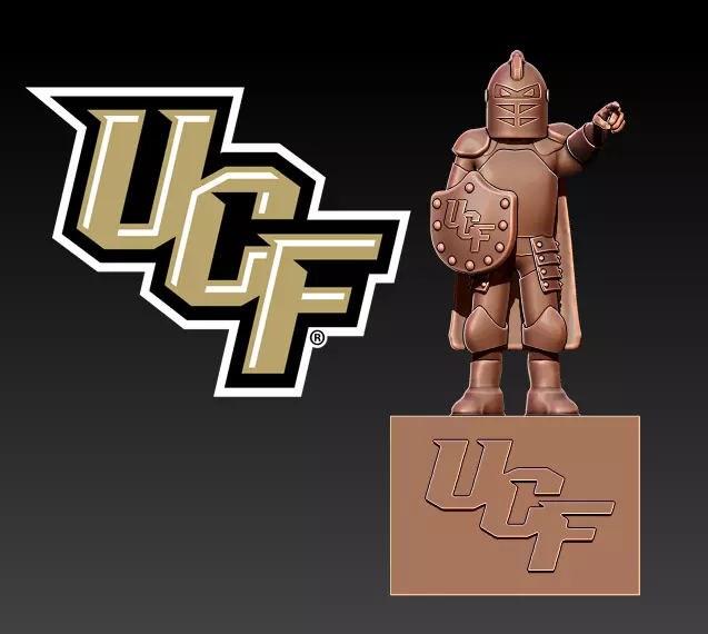 UCF KNIGHTS FOOTBALL MASCOT STATUE - 3D PRINT 3D print model_0
