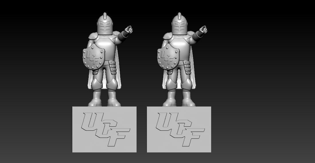UCF KNIGHTS FOOTBALL MASCOT STATUE - 3D PRINT 3D print model_1