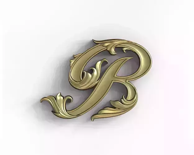 Letter B floral