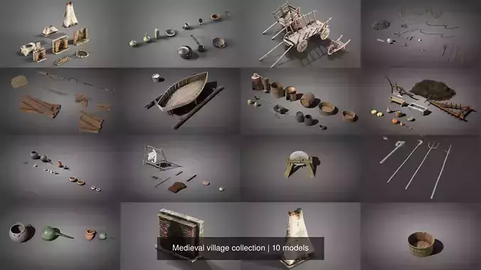 Medieval village collection