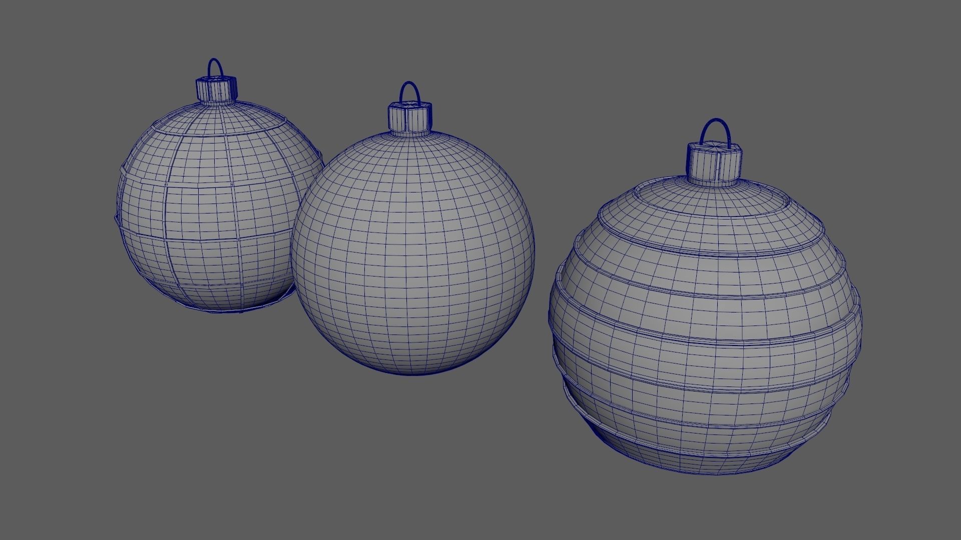 Christmas Tree Ornament Set3 - Red Yellow 3D model_18