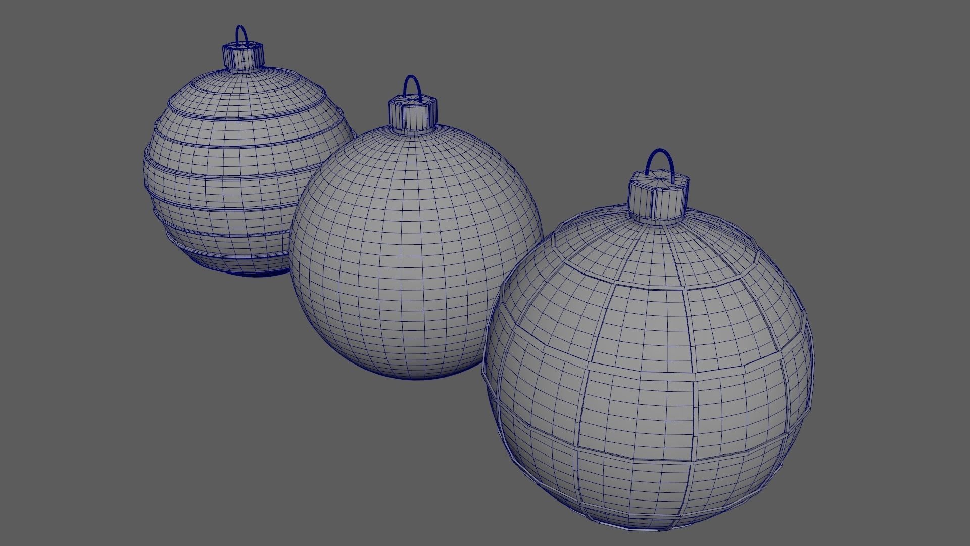 Christmas Tree Ornament Set3 - Red Yellow 3D model_20