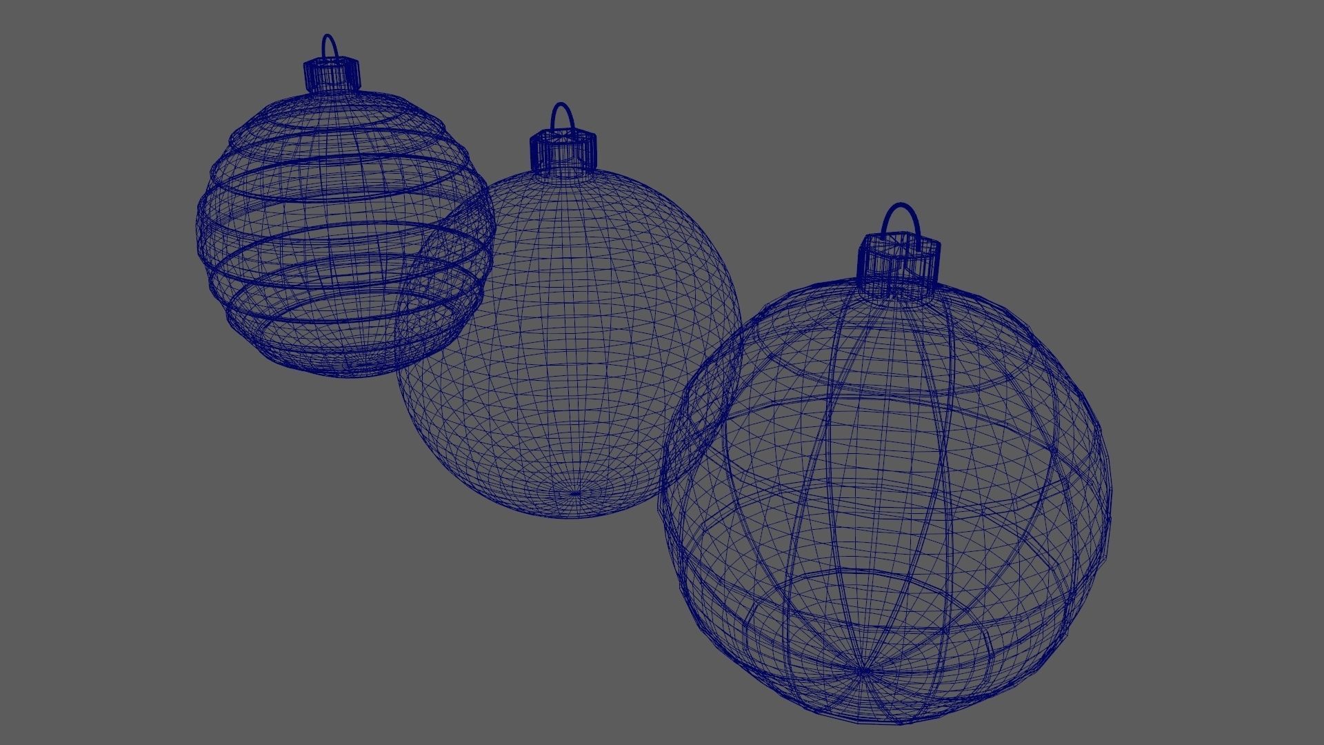 Christmas Tree Ornament Set3 - Red Yellow 3D model_16