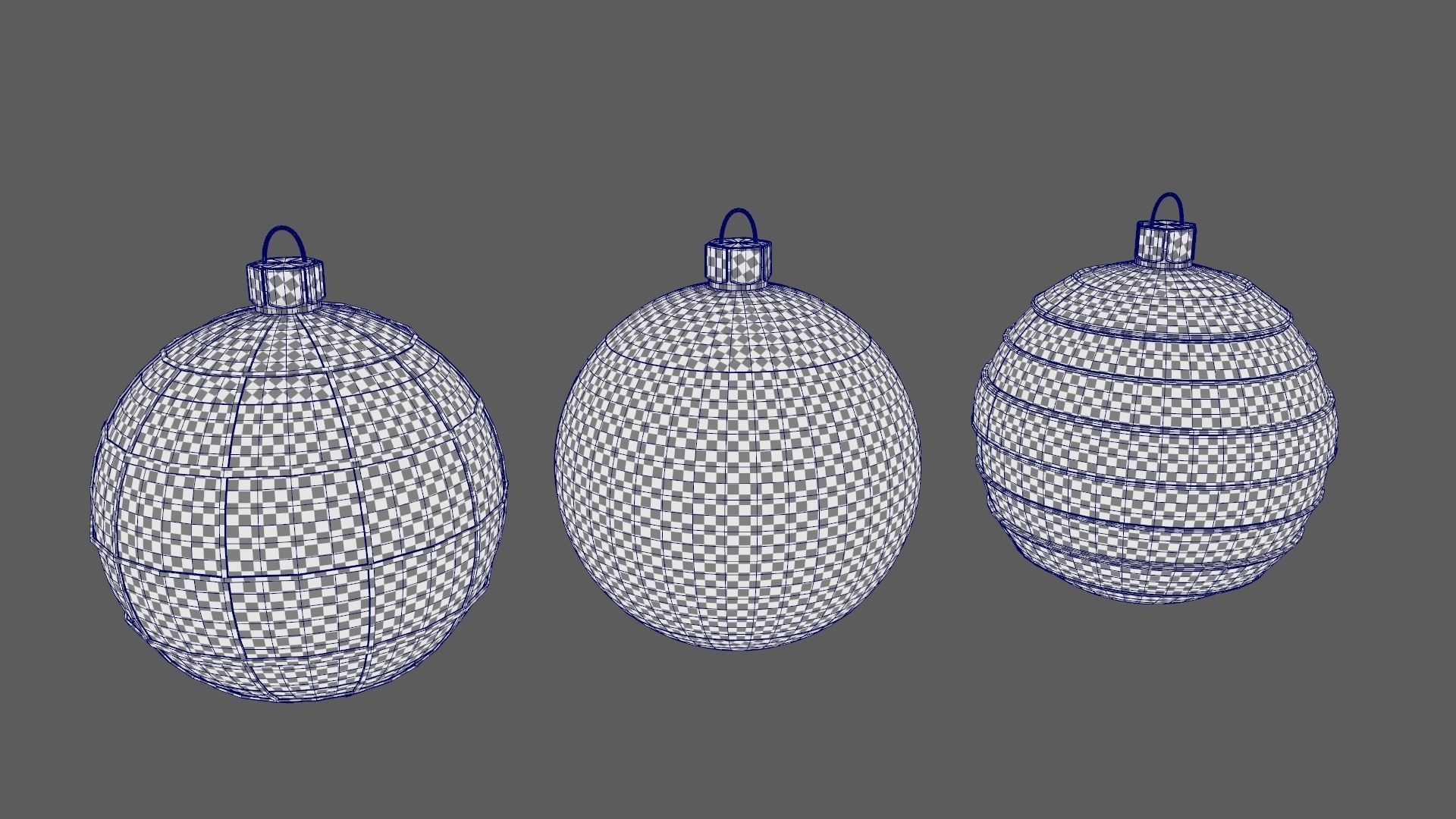 Christmas Tree Ornament Set3 - Red Yellow 3D model_9