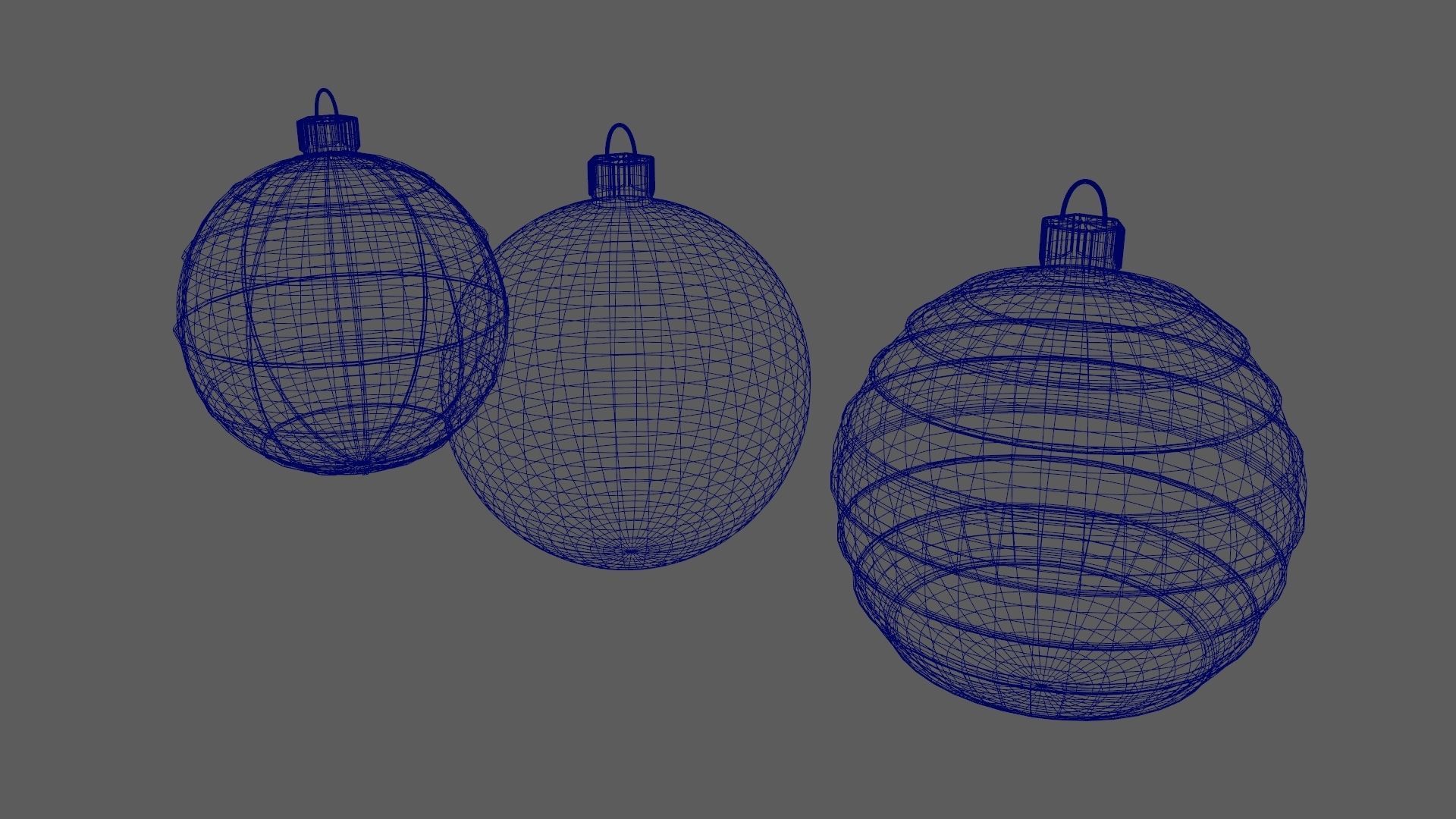 Christmas Tree Ornament Set3 - Red Yellow 3D model_14