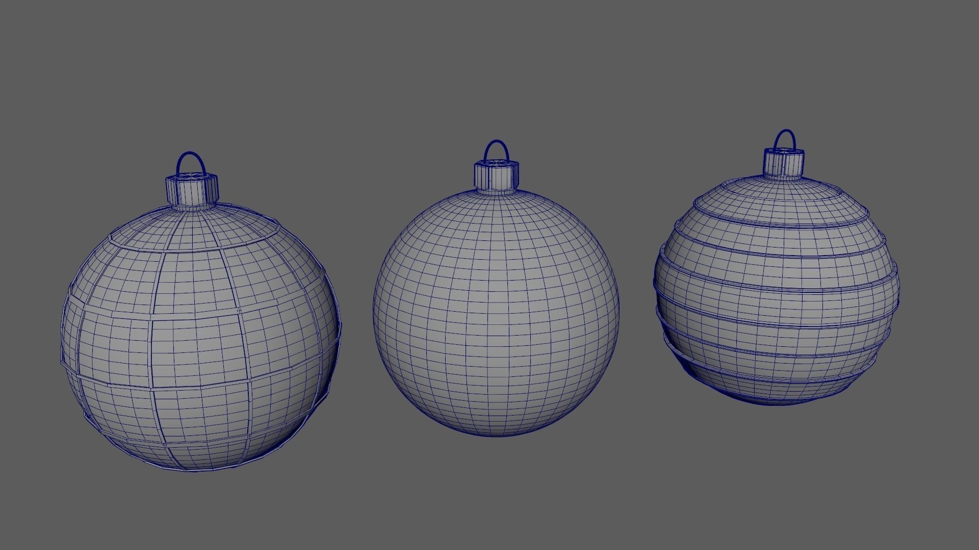 Christmas Tree Ornament Set3 - Red Yellow 3D model_17