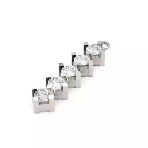 Diamond Pendant 3D-Printable Ornamental Jewelry Design 3D print model