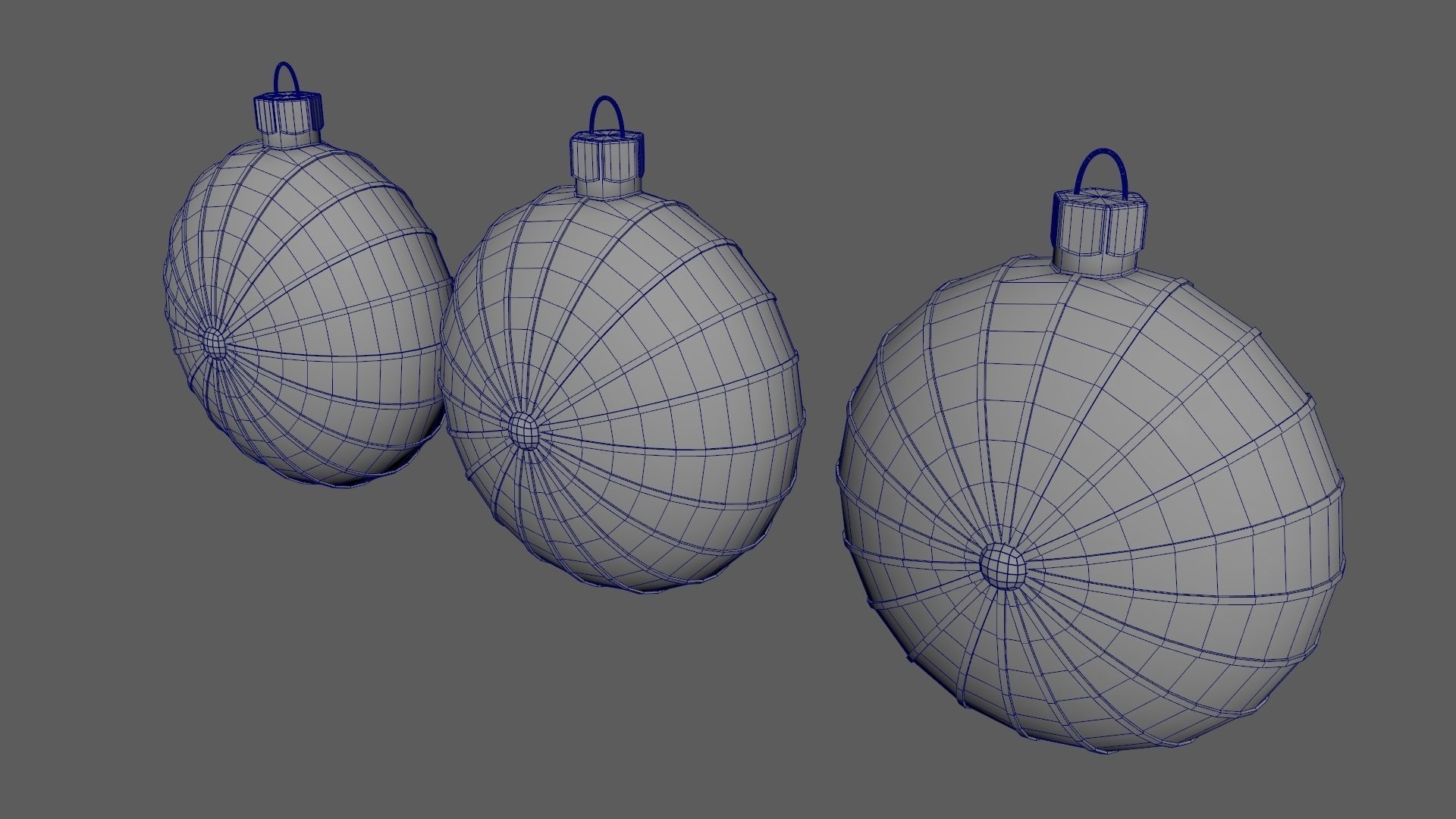 Christmas Tree Ornament Set7 - Red Yellow 3D model_17