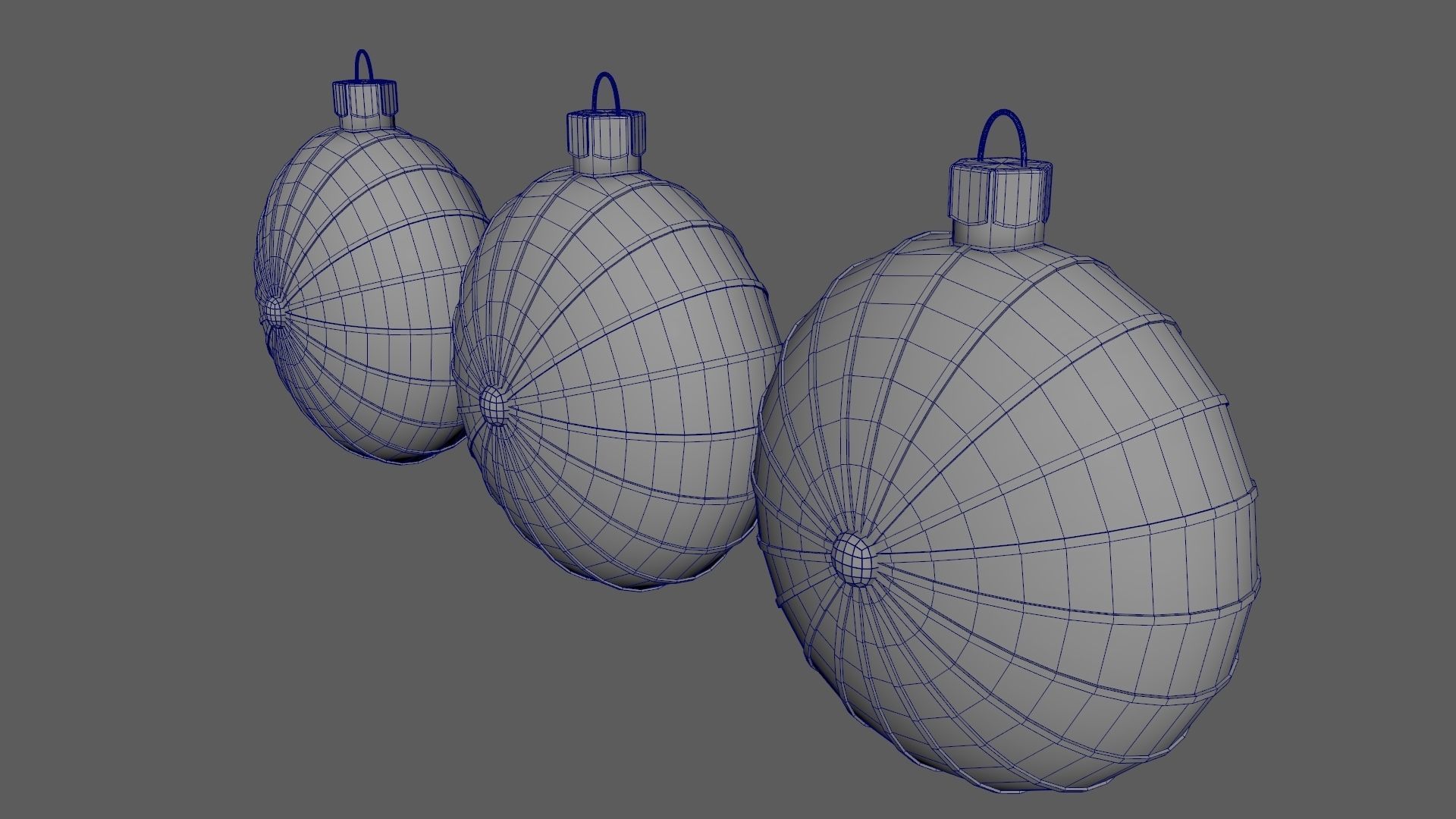 Christmas Tree Ornament Set7 - Red Yellow 3D model_18