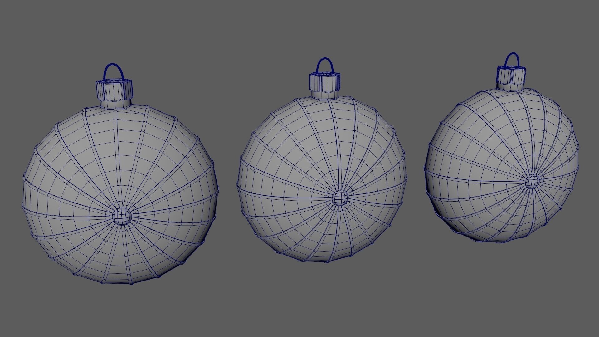 Christmas Tree Ornament Set7 - Red Yellow 3D model_20