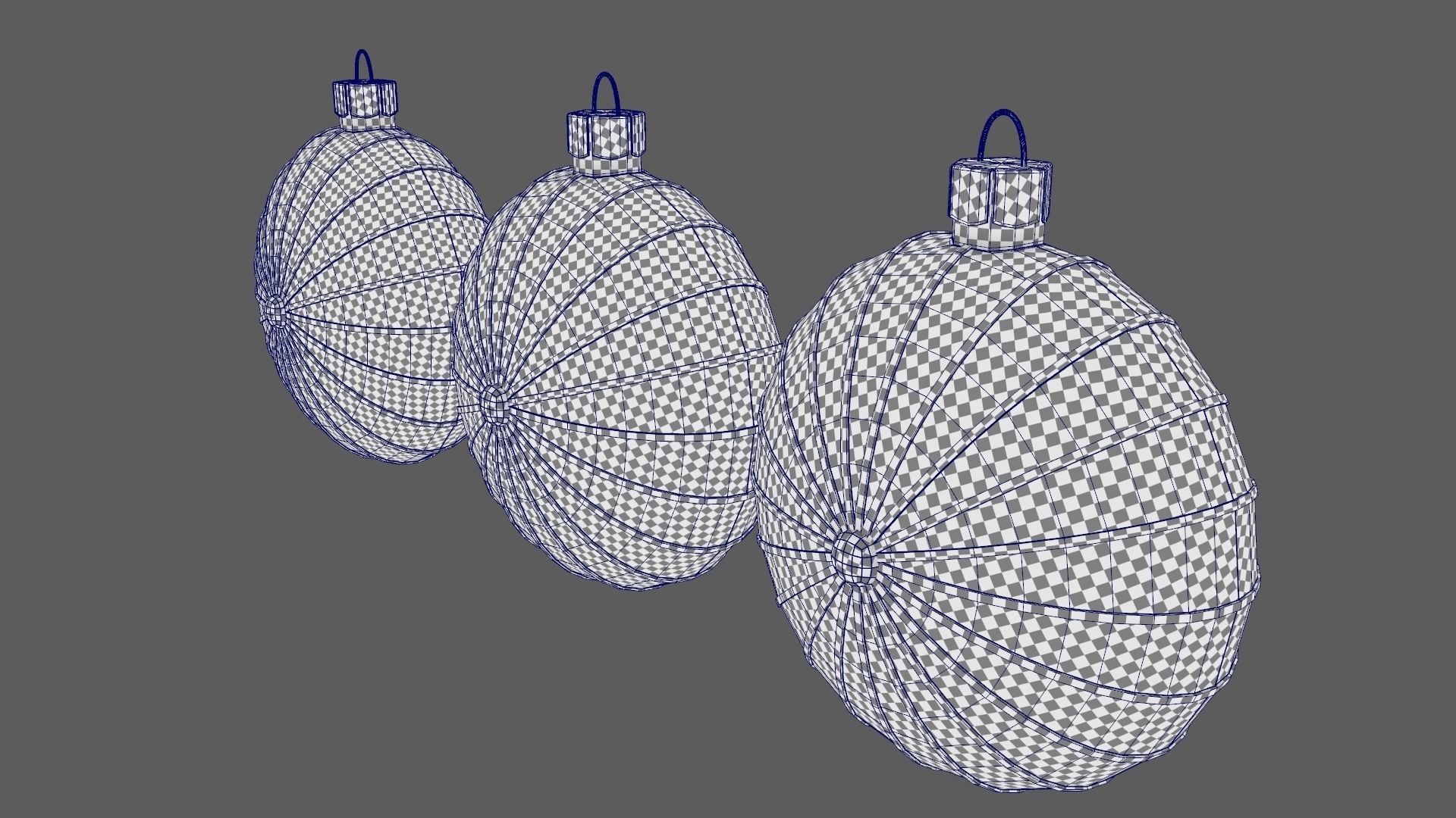 Christmas Tree Ornament Set7 - Red Yellow 3D model_13