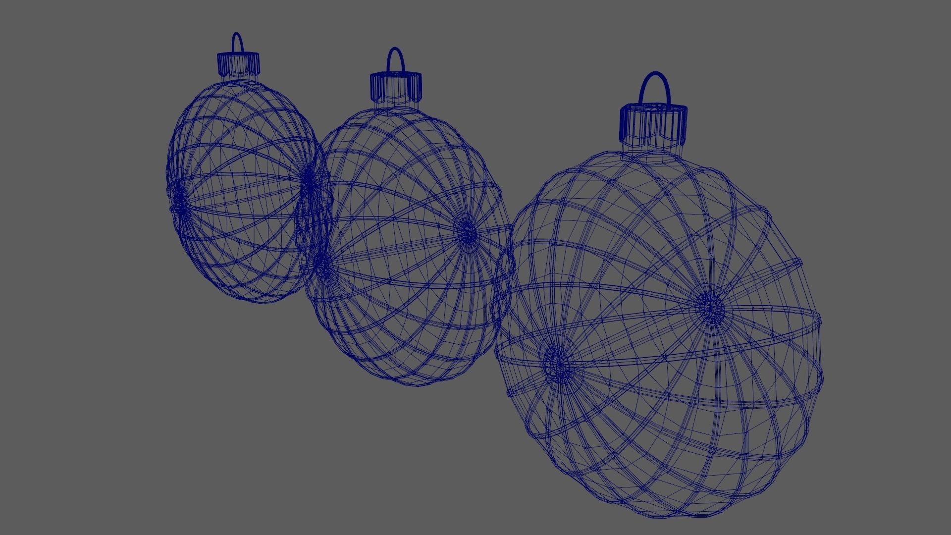 Christmas Tree Ornament Set7 - Red Yellow 3D model_16