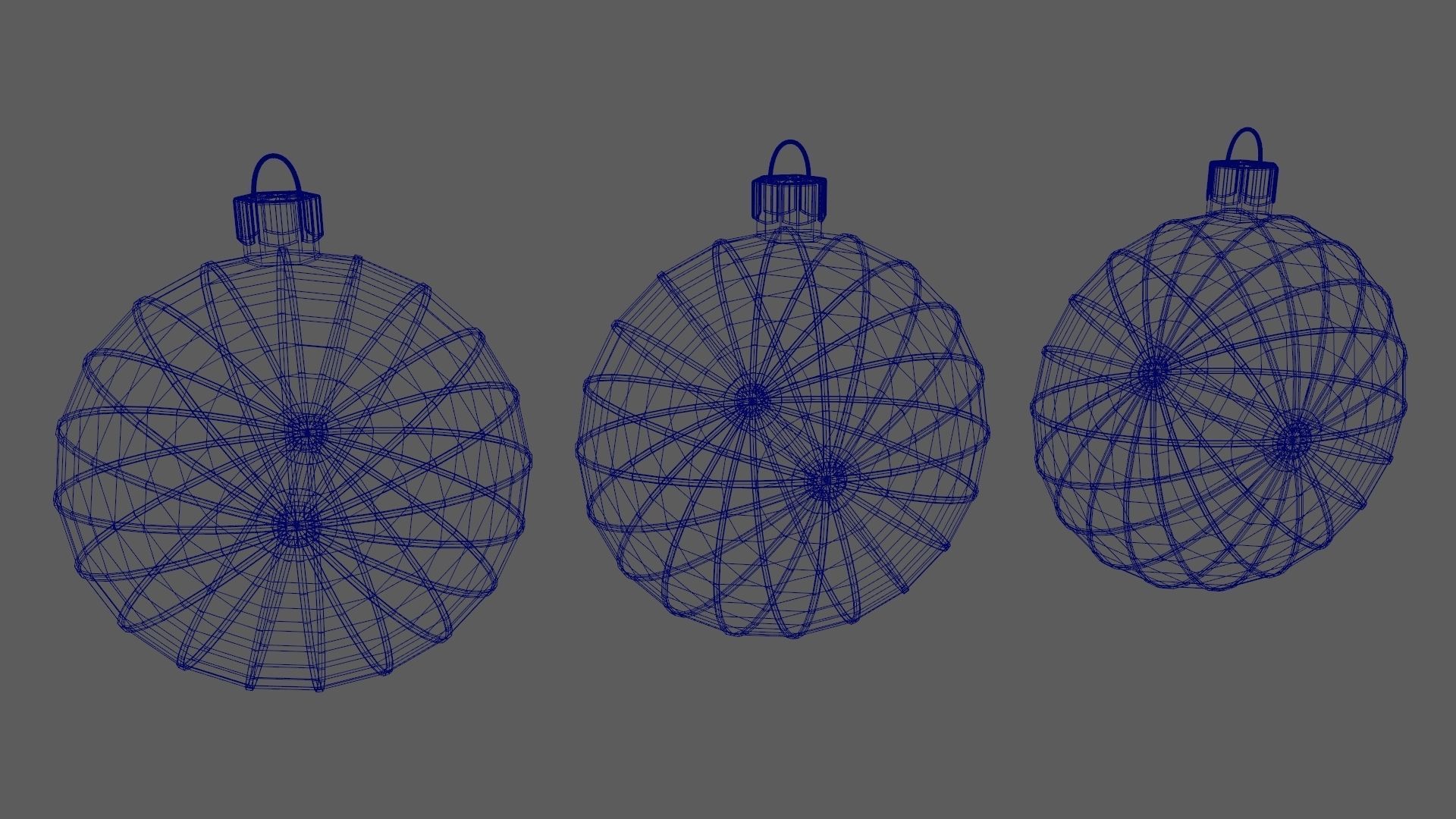 Christmas Tree Ornament Set7 - Red Yellow 3D model_10