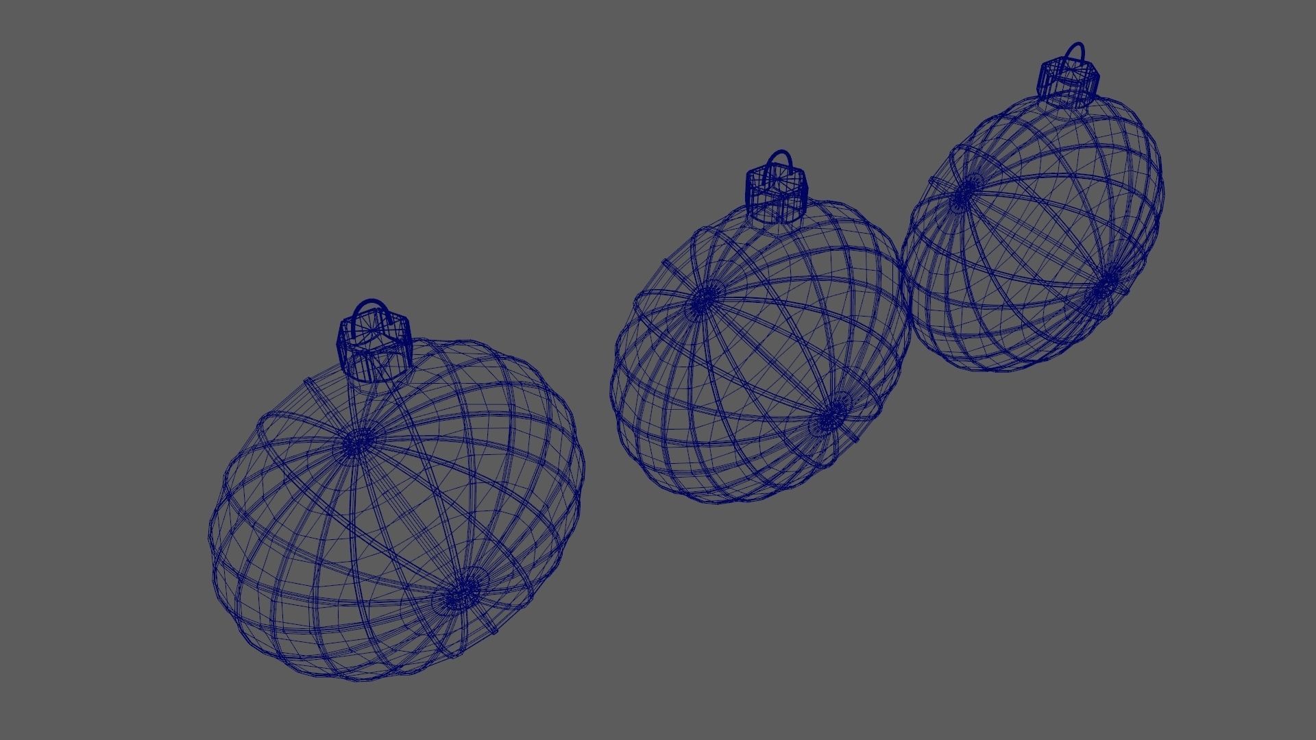 Christmas Tree Ornament Set7 - Red Yellow 3D model_11