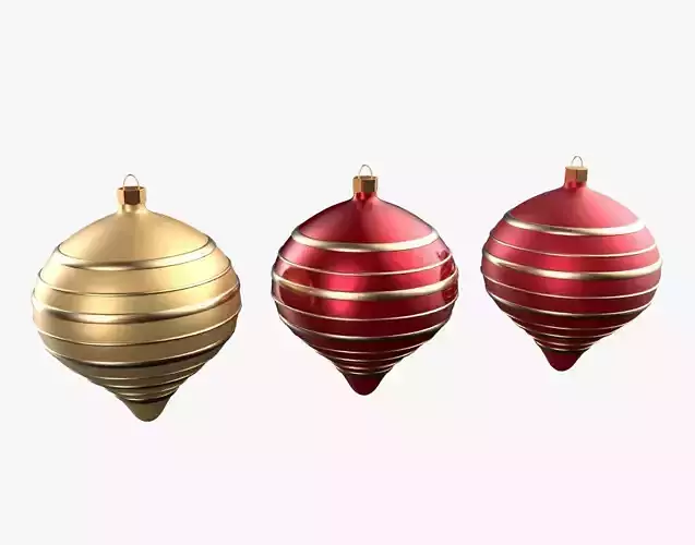 Christmas Tree Ornament Set9 - Red Yellow