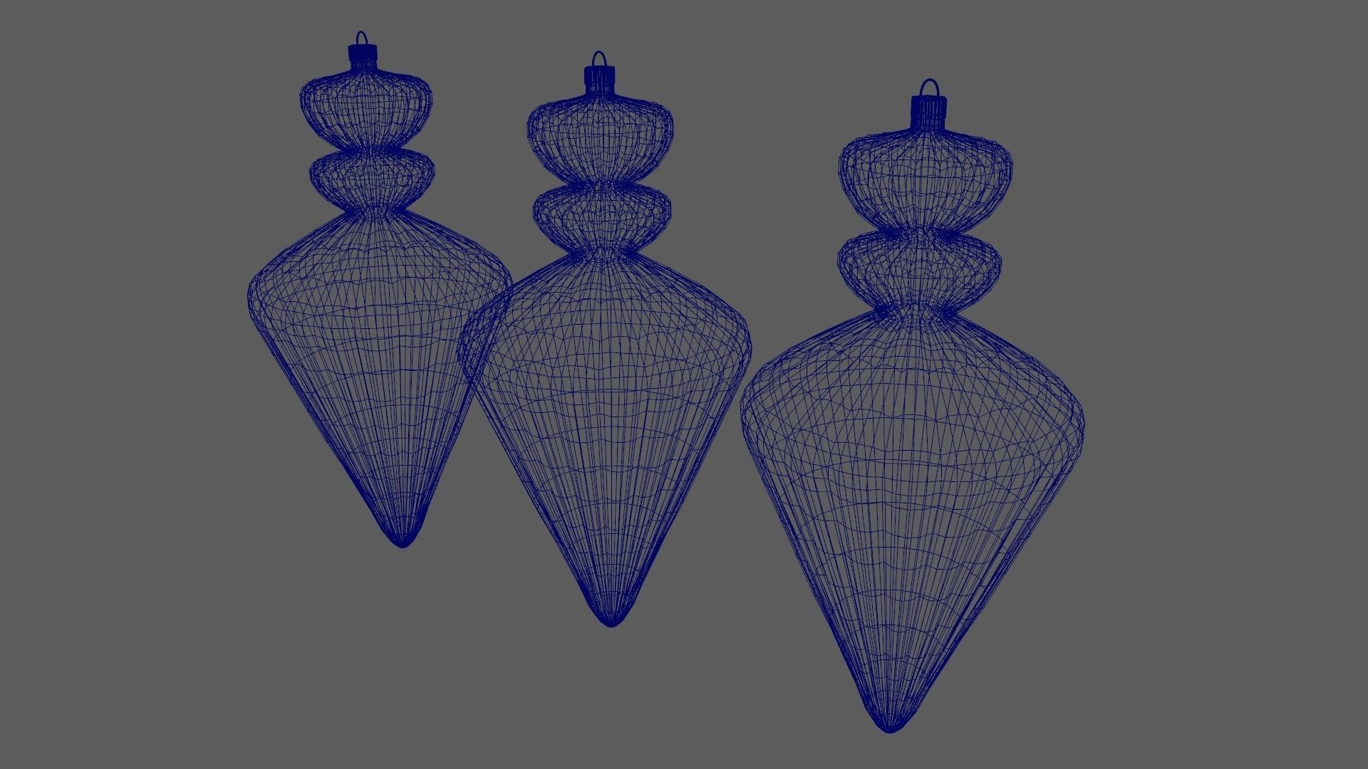 Christmas Tree Ornament Set10 - Red Yellow 3D model_19