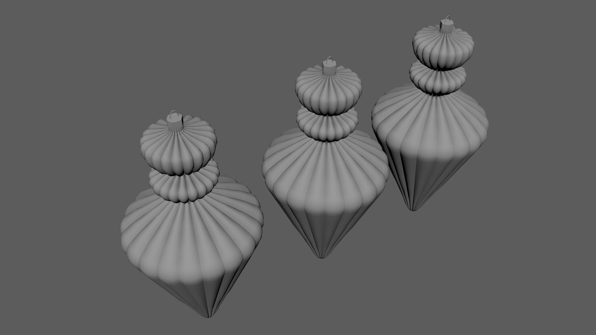 Christmas Tree Ornament Set10 - Red Yellow 3D model_6