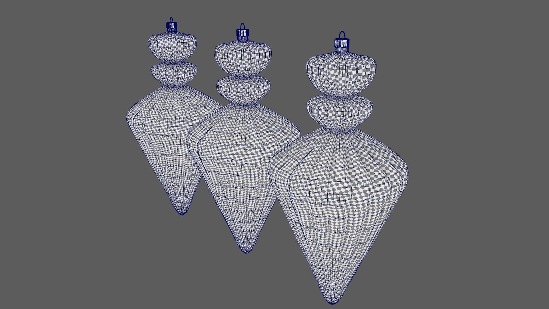 Christmas Tree Ornament Set10 - Red Yellow 3D model_14