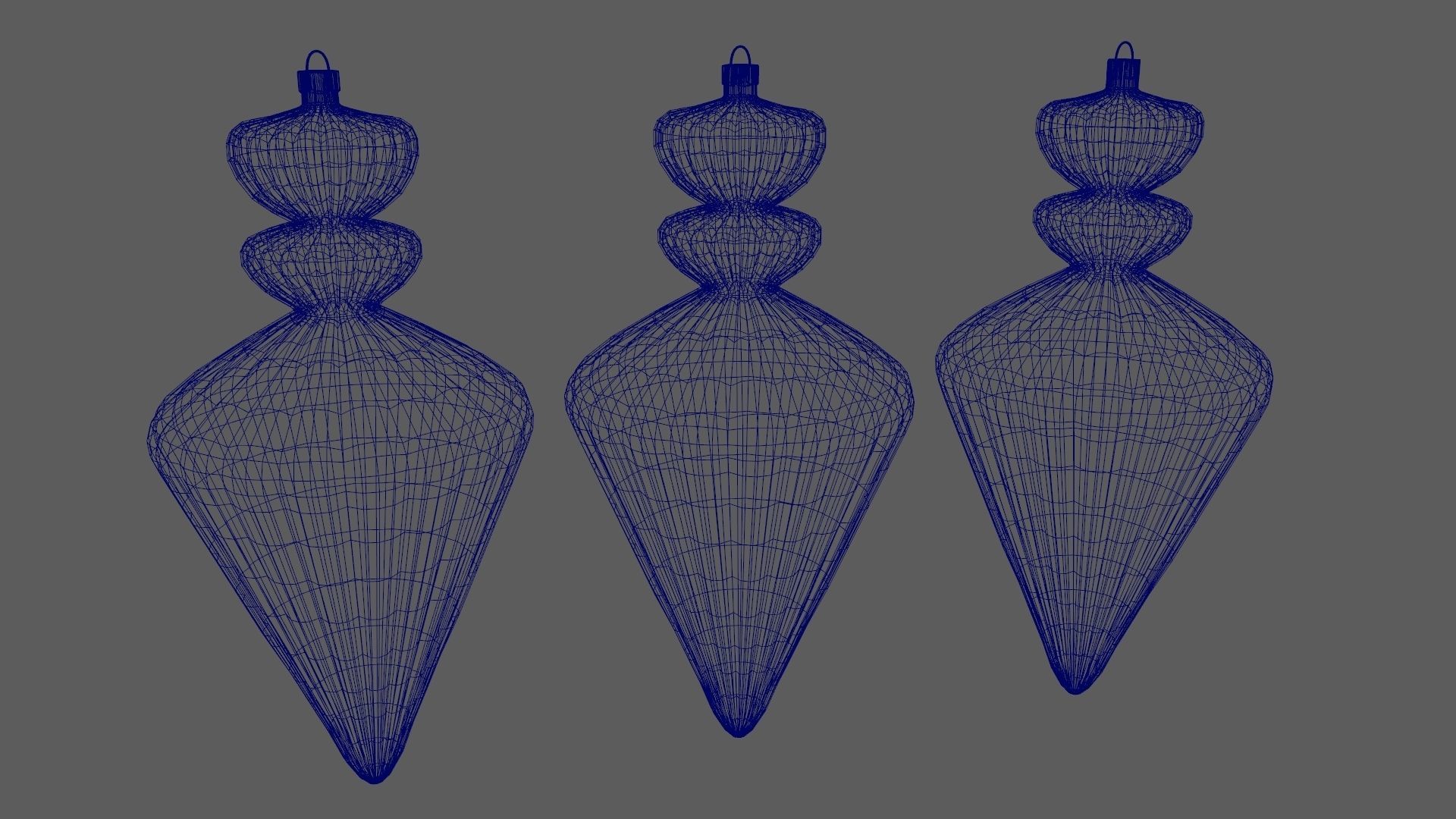 Christmas Tree Ornament Set10 - Red Yellow 3D model_13