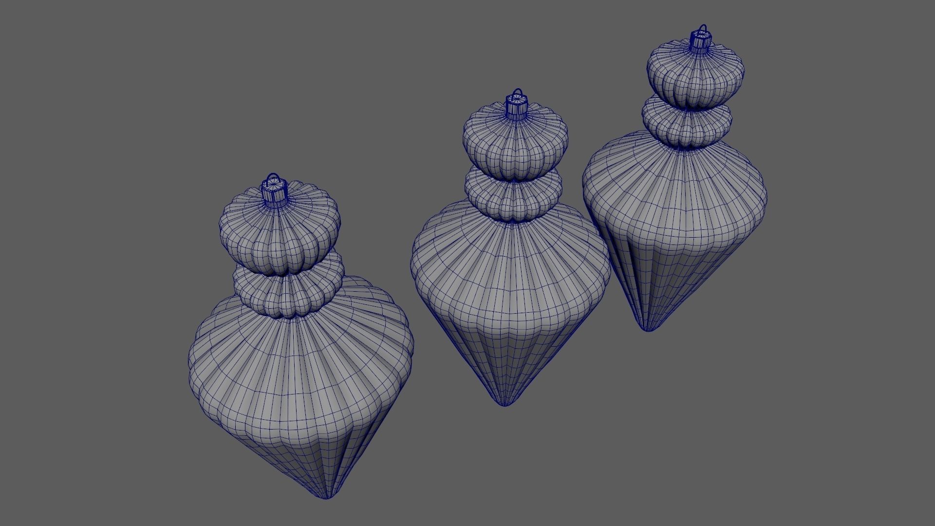 Christmas Tree Ornament Set10 - Red Yellow 3D model_18