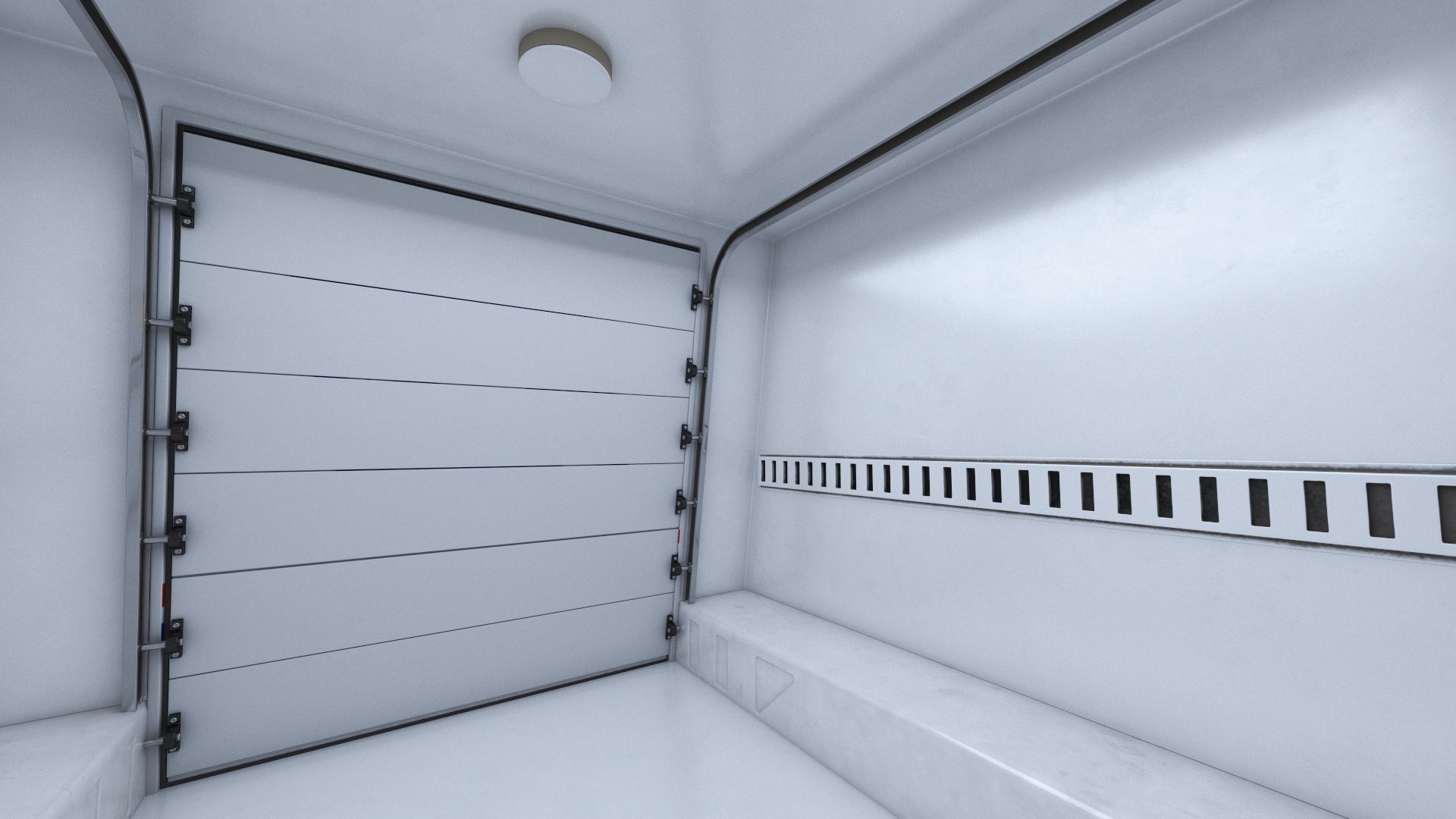 Grumman LLV USA Post Car Rigged for Cinema 4D 3D model_9