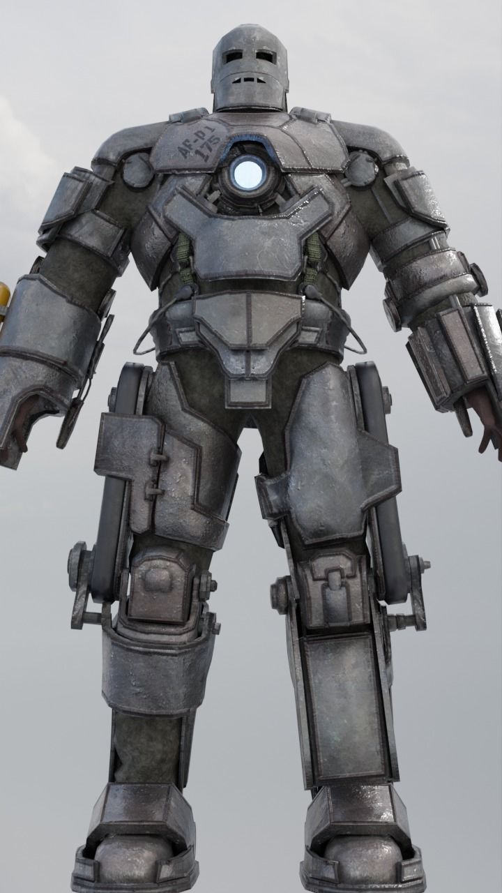 Ironman Mark 1 High Quality Graphic 3D model_6