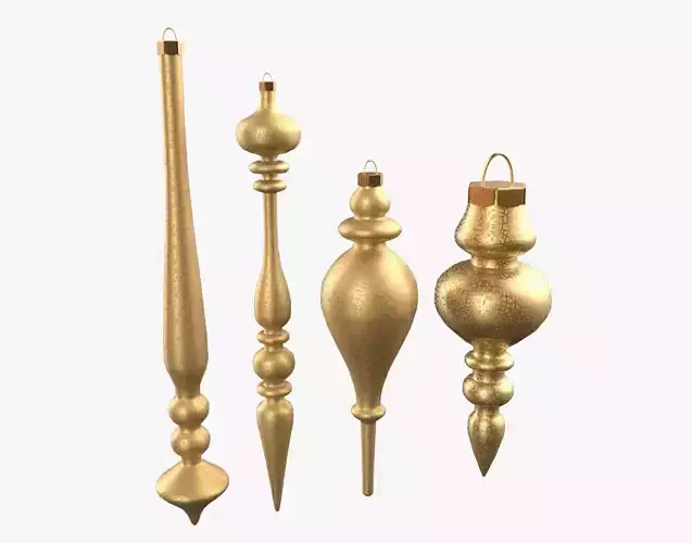 Christmas Tree Ornament Set11 - Red Yellow