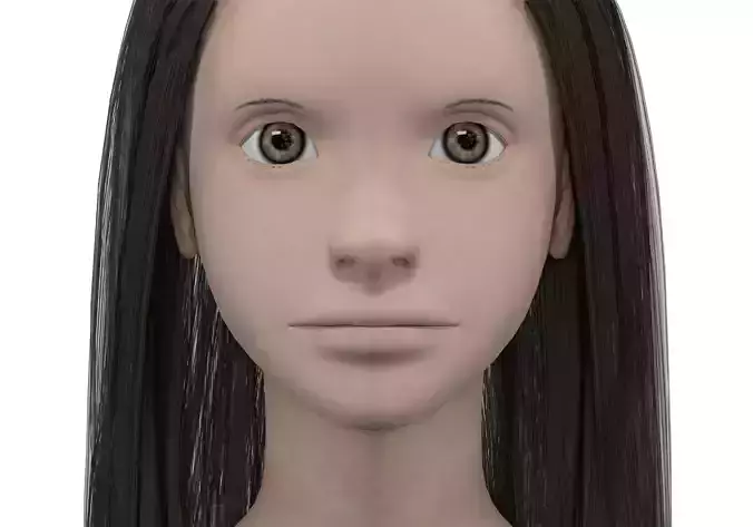 Girl with black hair