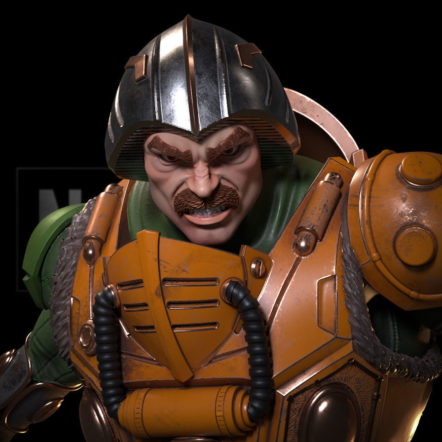 Fan Art - Duncan aka Man at Arms from MOTU - Statue 3D print model_9