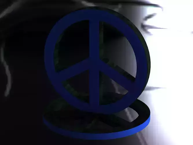 Plastic Peace Symbols Stand