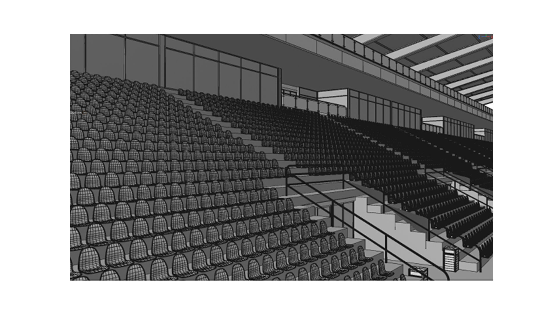Modern tribune 3D model_8