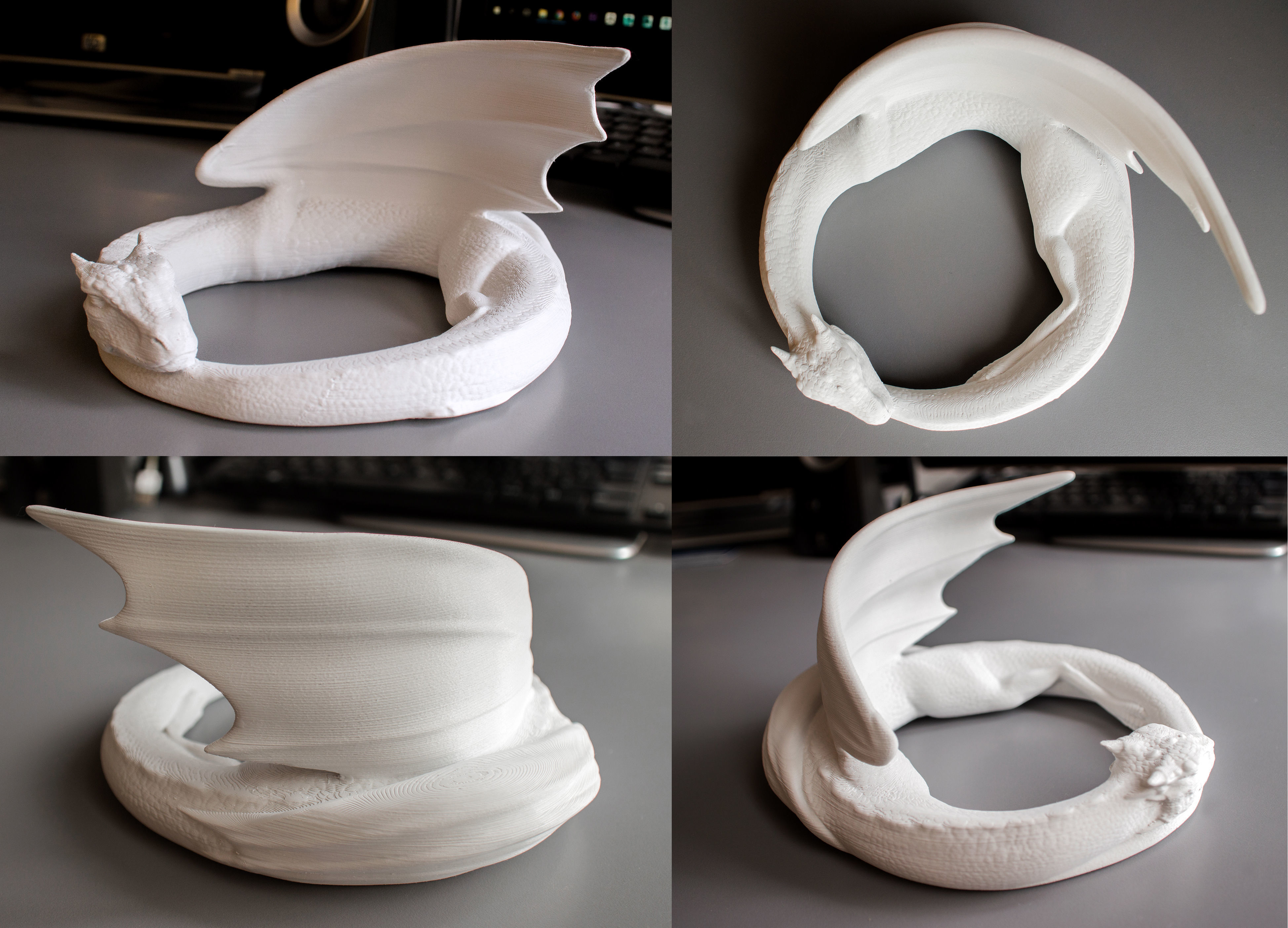 Dragon sleeping - Figure  3D print model_1