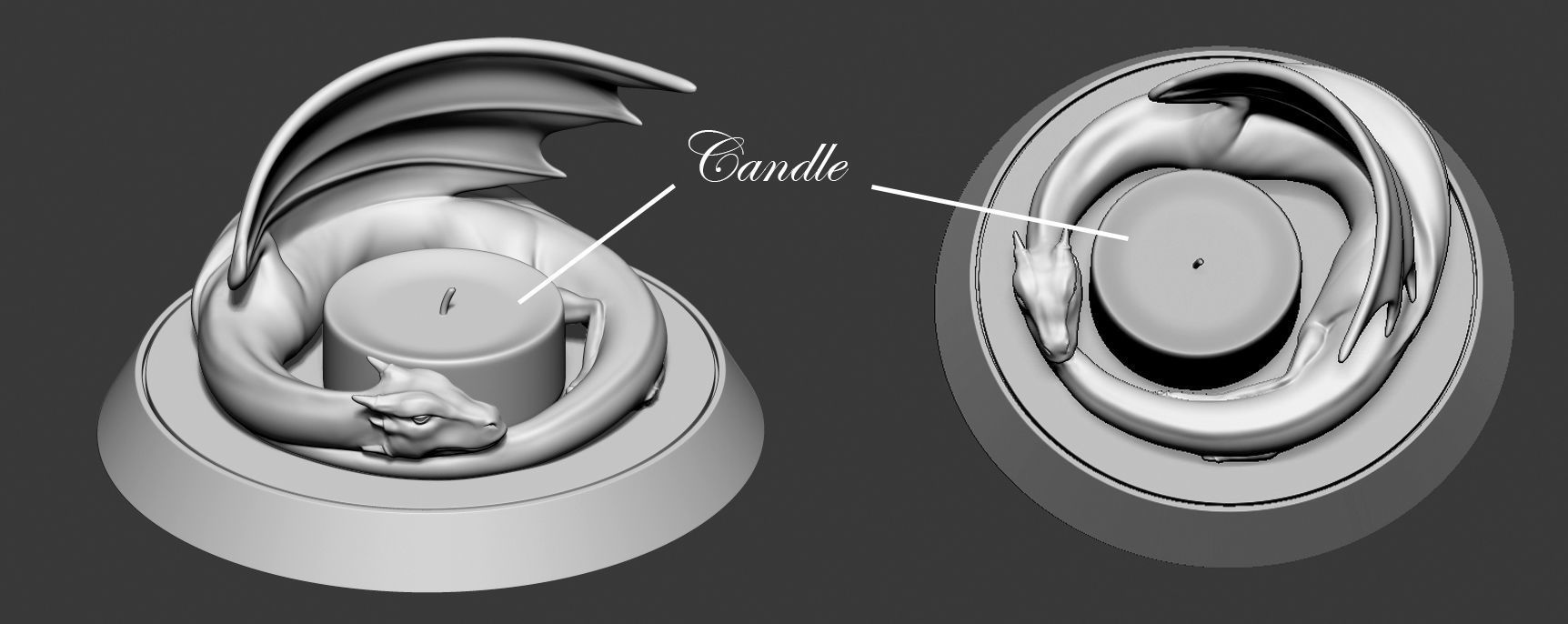 Dragon sleeping - Figure  3D print model_5