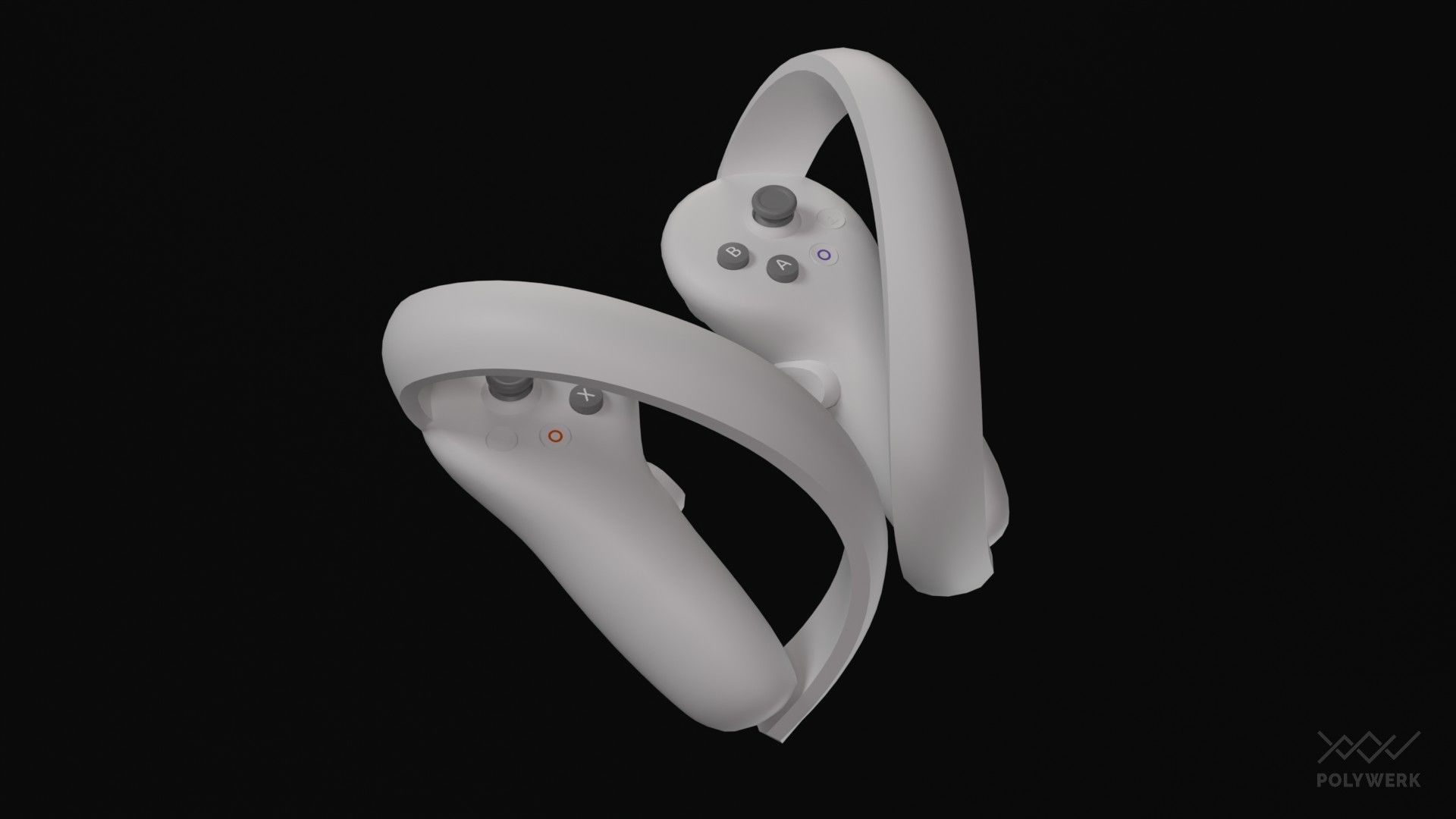 VR Controller pack Low-poly 3D model_9