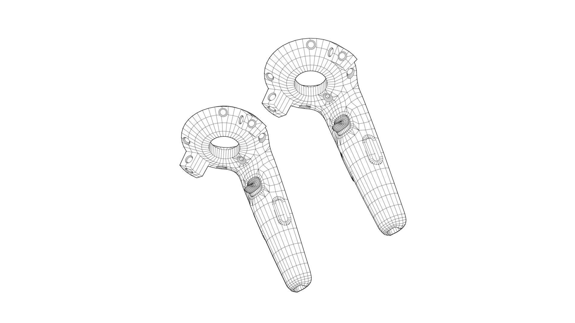 VR Controller pack Low-poly 3D model_8